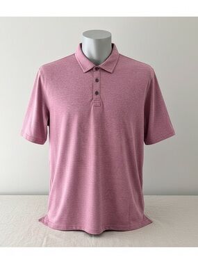 English Laundry Men’s XXL Red Heather Short Sleeve Polo Shirt